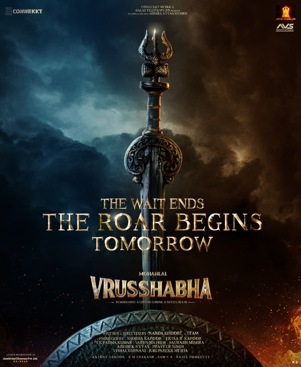 ரசிகர்களின் காத்திருப்பு முடிந்தது கர்ஜனை நாளை தொடங்குகிறது – விருஷபா உலகுக்குள் அடியெடுத்து வையுங்கள்!