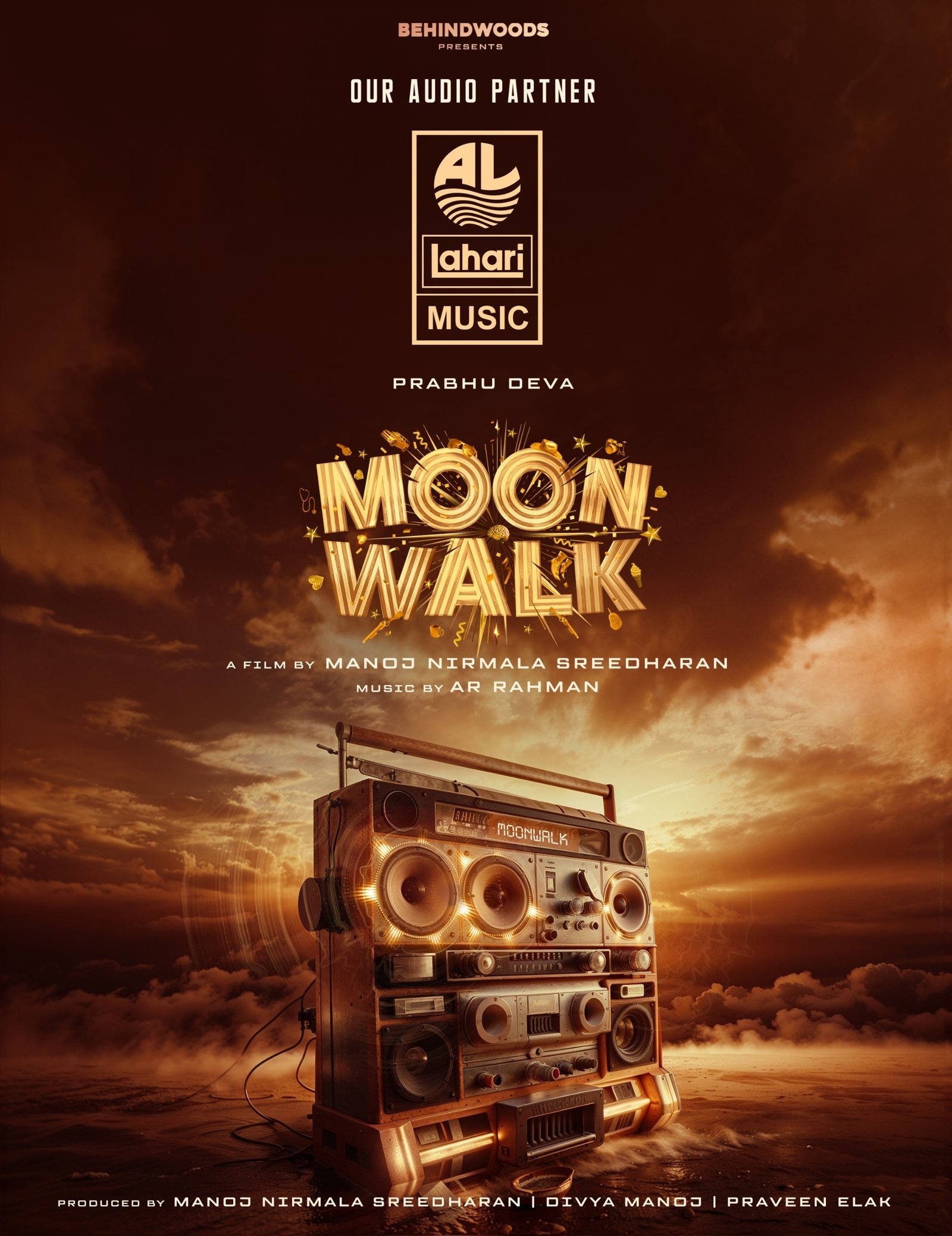 ஏ.ஆர். ரஹ்மான் மற்றும் பிரபுதேவா மீண்டும் இணையும் ‘மூன்வாக்’ படத்தின் இசை உரிமையை கைபற்றிய லஹரி மியூசிக்