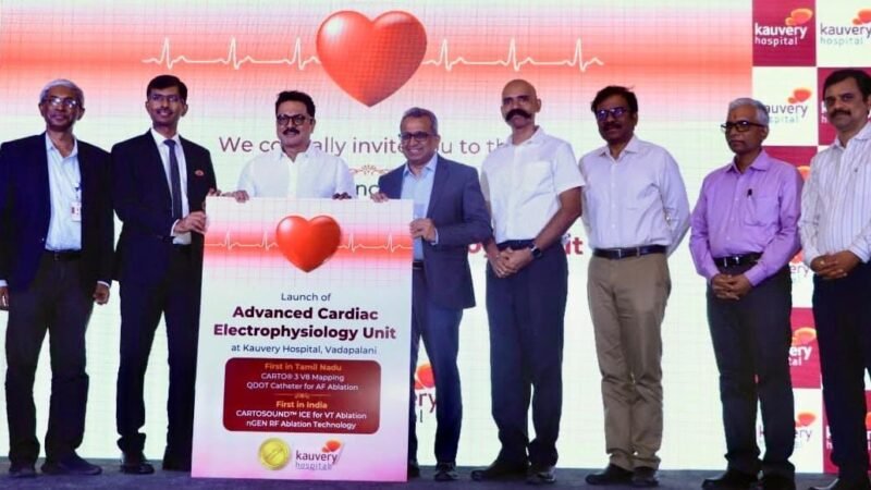 Kauvery Hospital, Vadapalani, First in Tamil Nadu to Introduce Advanced 3D Technology for Treating Complex Arrhythmias*
