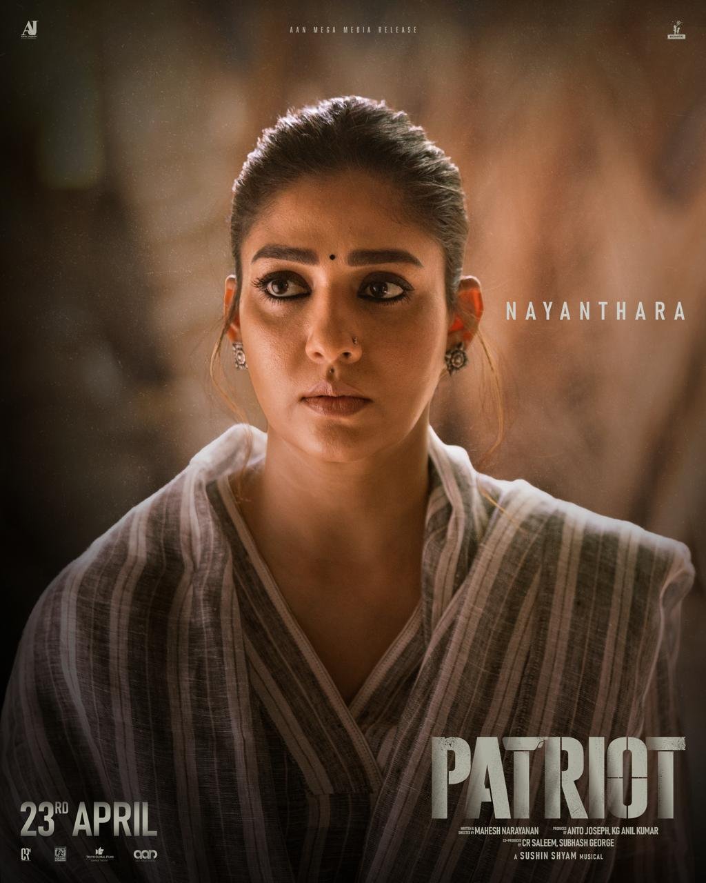 பெண்கள் தினத்தில் “பேட்ரியாட்”( Patriot) படத்திலிருந்து,  லேடி சூப்பர்ஸ்டார் நயன்தாரா   சிறப்பு கேரக்டர் போஸ்டர் வெளியிடப்பட்டது!!
