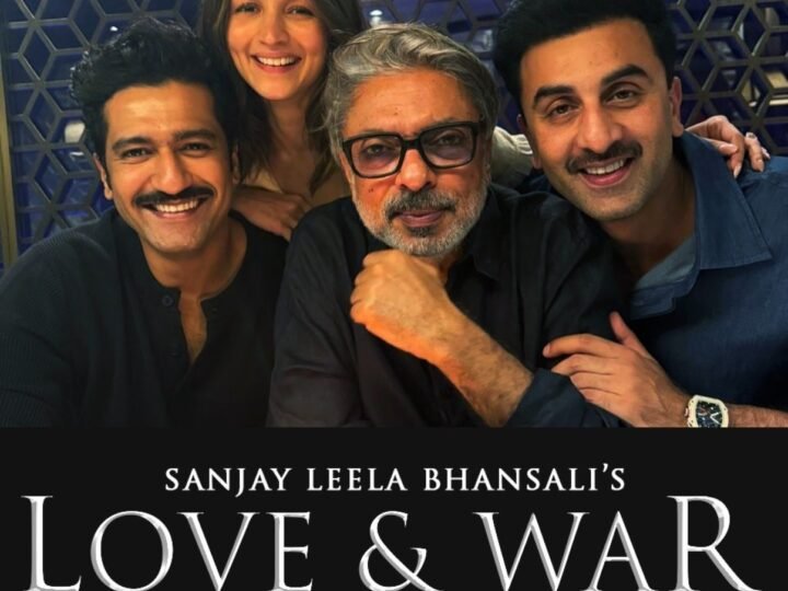 ரன்பீர் கபூர், விக்கி கௌஷல் மற்றும் ஆலியா பட் நடித்த எஸ்.எல்.பி-யின்(SLB) “லவ் & வார்”, 2027 ஜனவரி 21 அன்று வெளியாகிறது !!