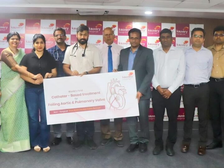 Kauvery Hospital Alwarpet Performs World’s First Catheter-Based treatment for failing Aortic and Pulmonary Valve