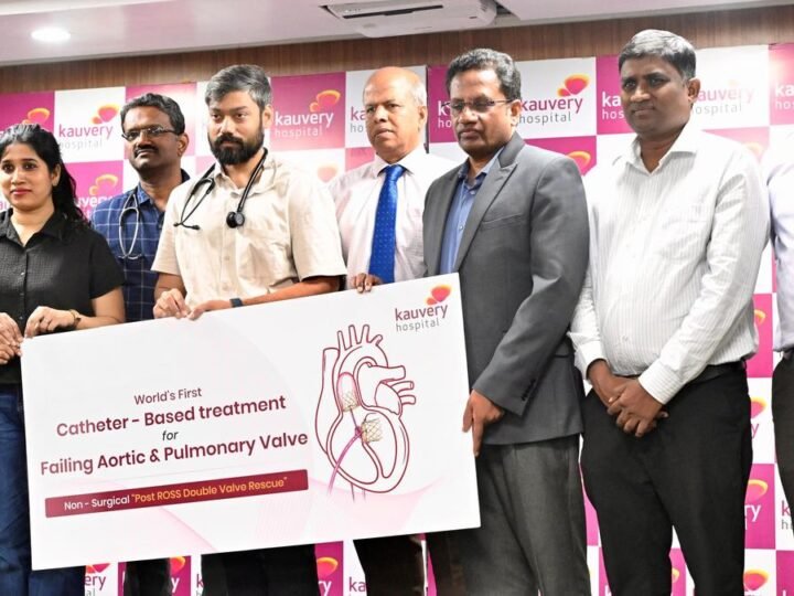 Kauvery Hospital Alwarpet Performs World’s First Catheter-Based treatment for failing Aortic and Pulmonary Valve