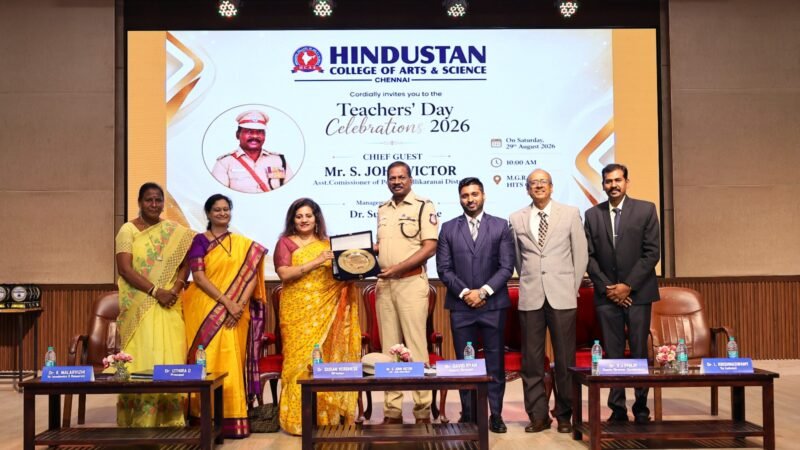 இந்துஸ்தான் கலை & அறிவியல் கல்லூரி : ஆசிரியர் தினம் – முதலாண்டு மாணவர் வரவேற்பு விழா – HCAS இன்ஃப்ளுயன்சர் பாடத்திட்ட அறிமுகம்- என முப்பெரும் விழா கொண்டாட்டம்*