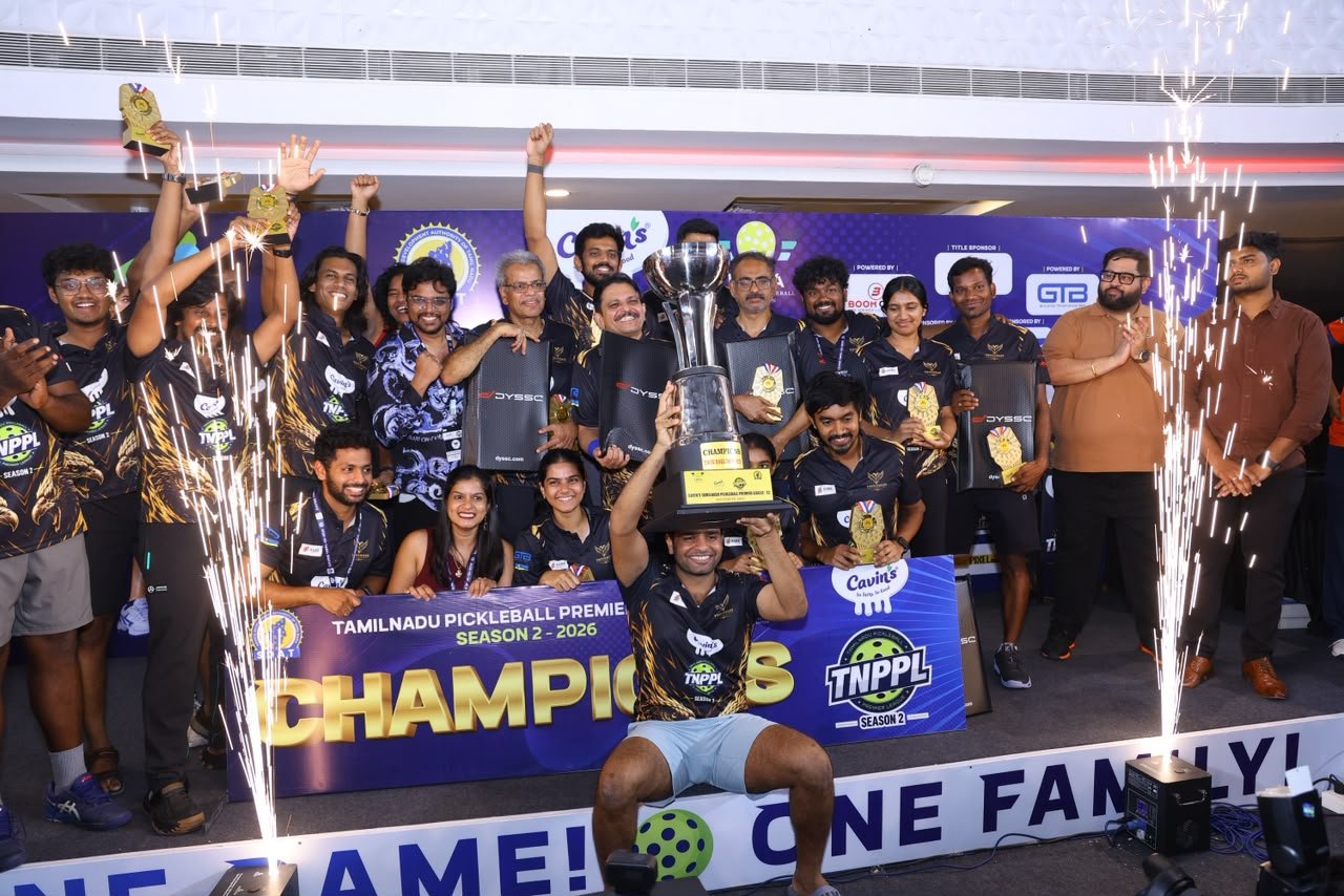 Twin Eagles Hosur lift Cavin’s TNPPL Season 2 title; DYSSC equips the podium as Official Paddle Partner
