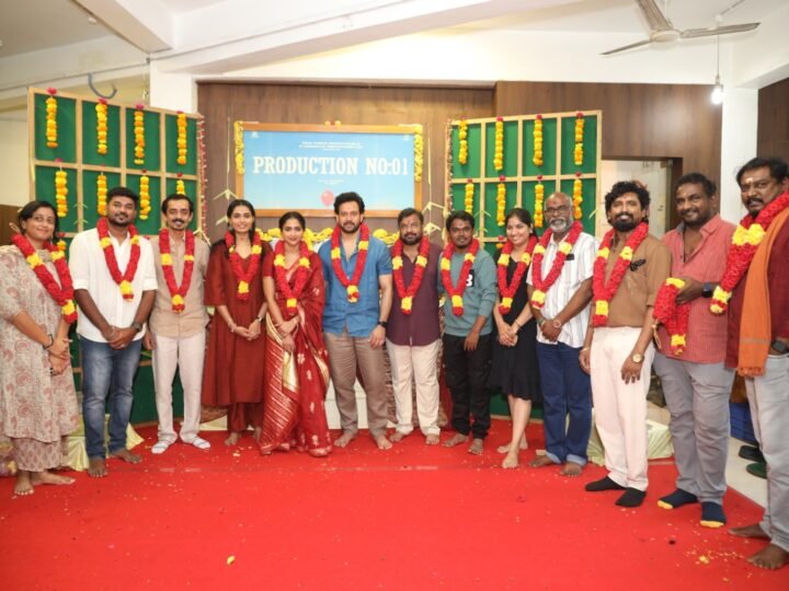 பரத் – ராஜேஷ் மாதவன் இணையும் கலகலப்பான ஃபேமிலி என்டர்டெய்னர்! பூஜையுடன் கோலாகலமாகத் தொடங்கியது !