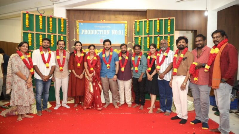பரத் – ராஜேஷ் மாதவன் இணையும் கலகலப்பான ஃபேமிலி என்டர்டெய்னர்! பூஜையுடன் கோலாகலமாகத் தொடங்கியது !